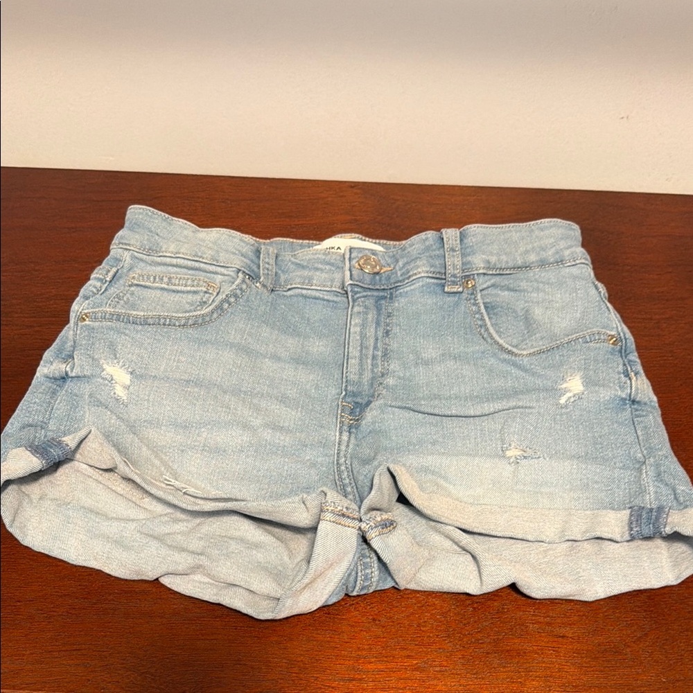 Light Blue Denim Women Shorts